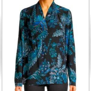 Kobi Halperin Sharlene Print Silk Blouse